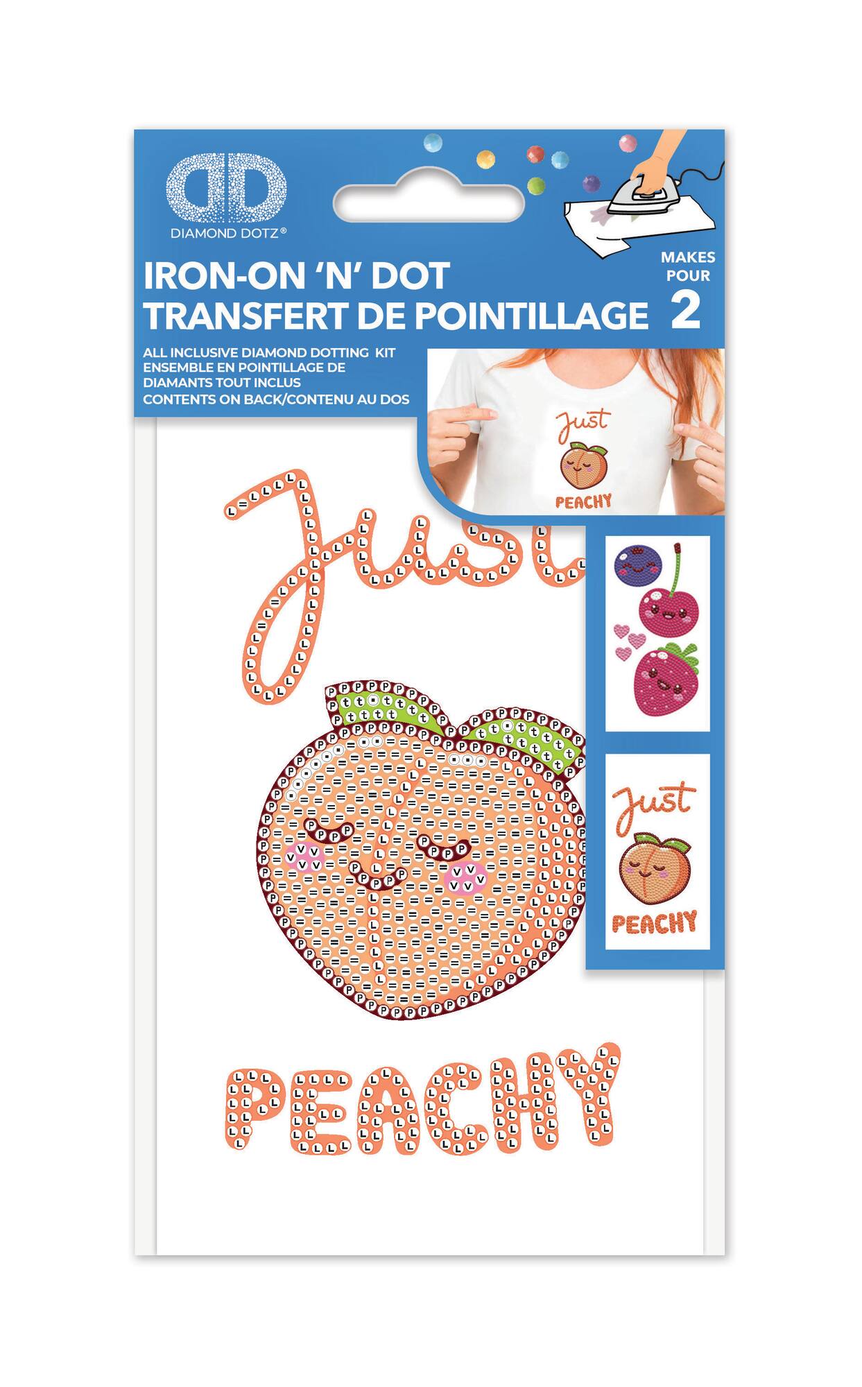Diamond Dotz® Kawaii Fruit Iron-On 'n' Dot Kit